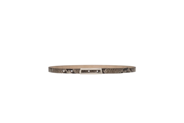 Cinto Feminino Couro Com Fivela Retangular - Animal Print