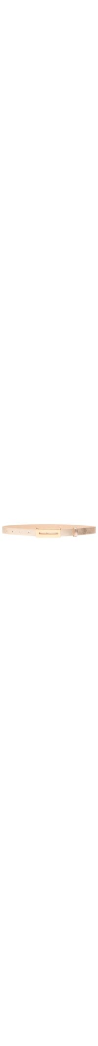 Cinto Feminino Couro Com Fivela Retangular - Dourado