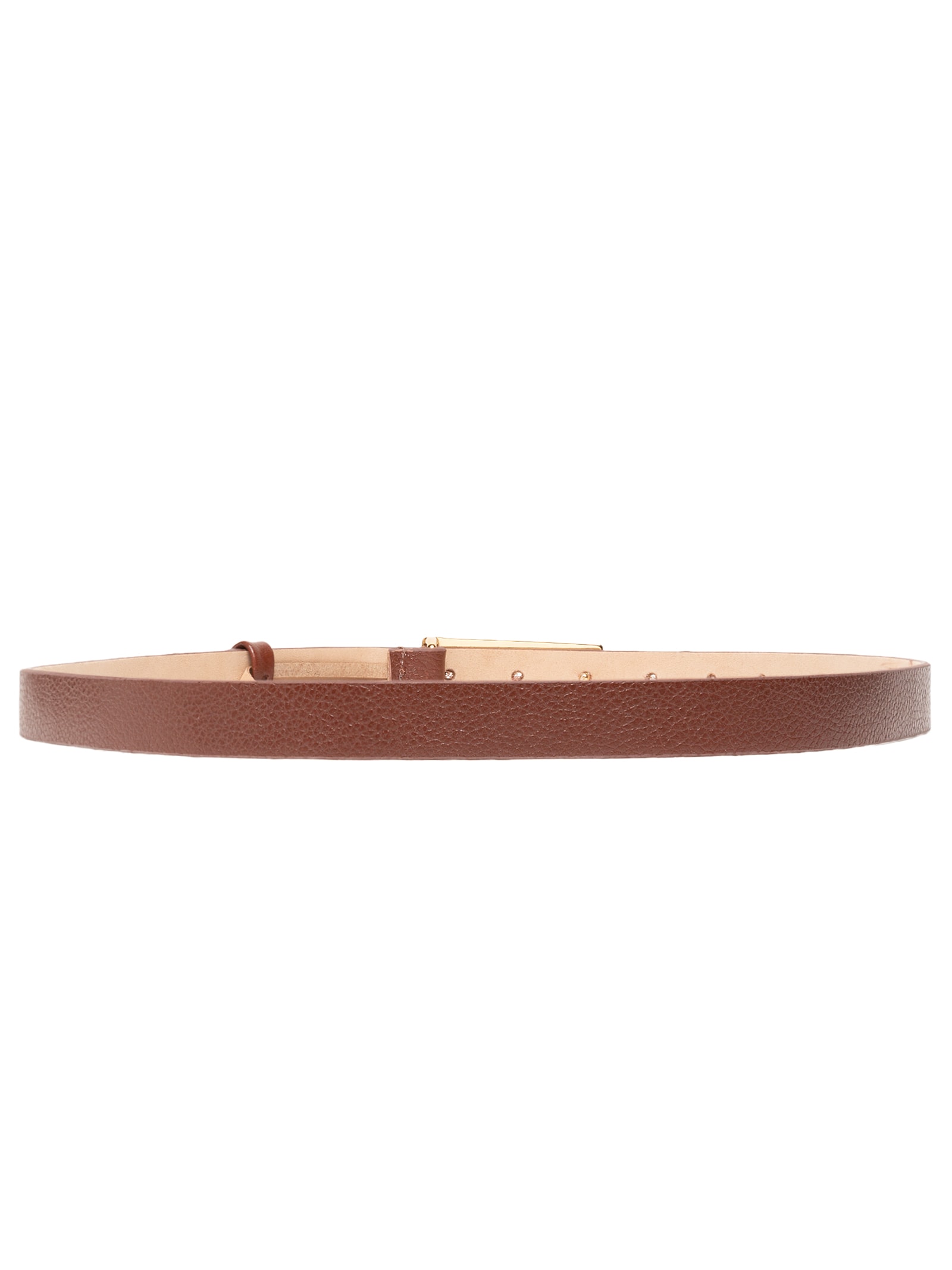 Cinto Feminino Couro Com Fivela Retangular Marrom Market 33