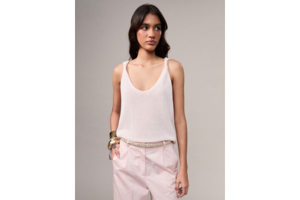 Cinto Feminino Couro Cordas - Dourado