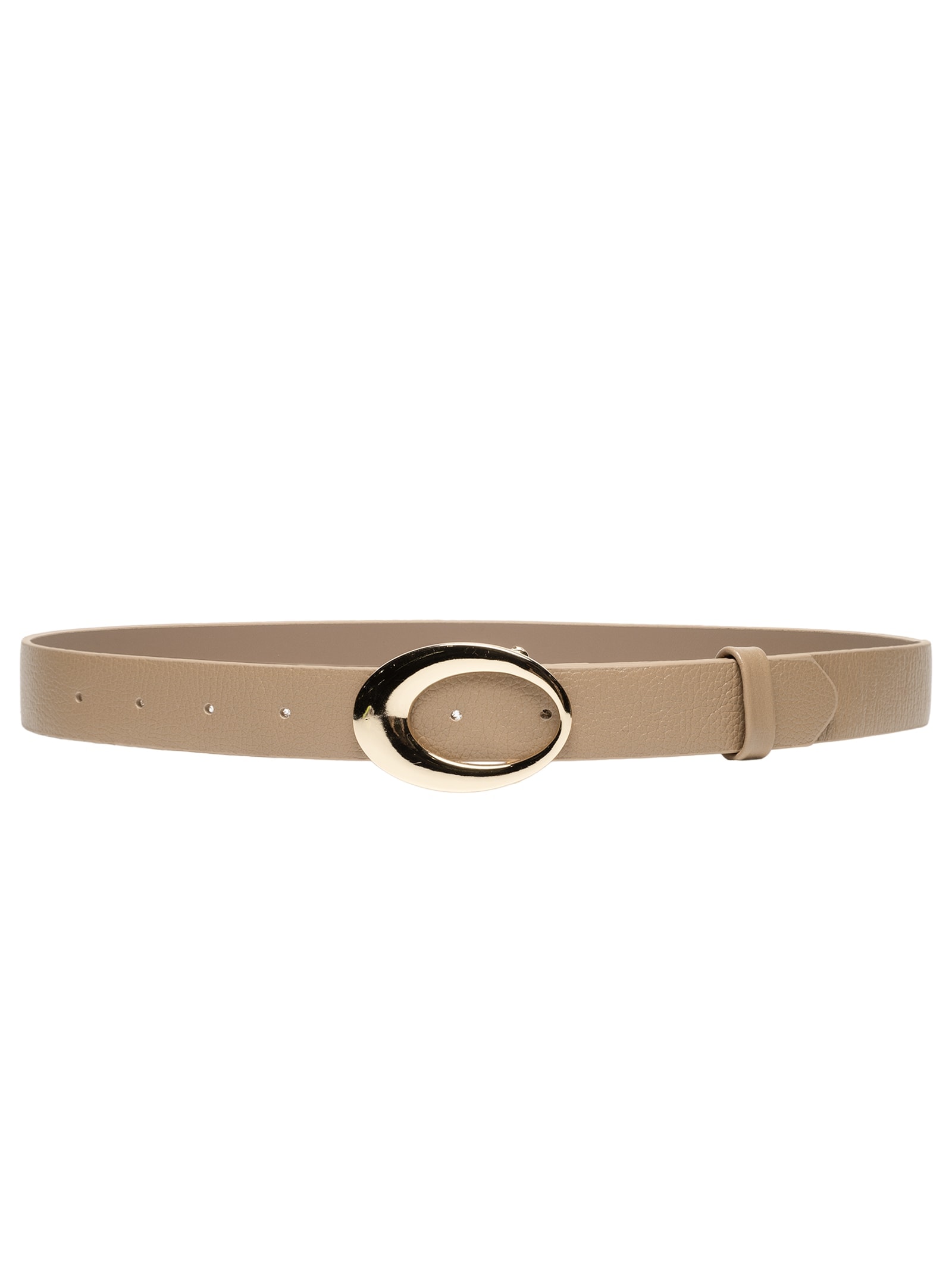 Cinto Feminino Couro Dourado Bege Market 33