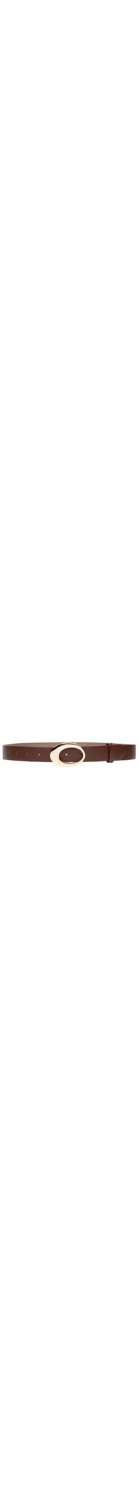 Cinto Feminino Couro Dourado - Marrom