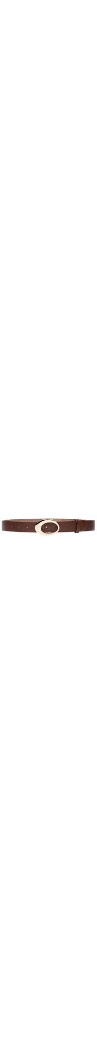 Cinto Feminino Couro Dourado - Marrom