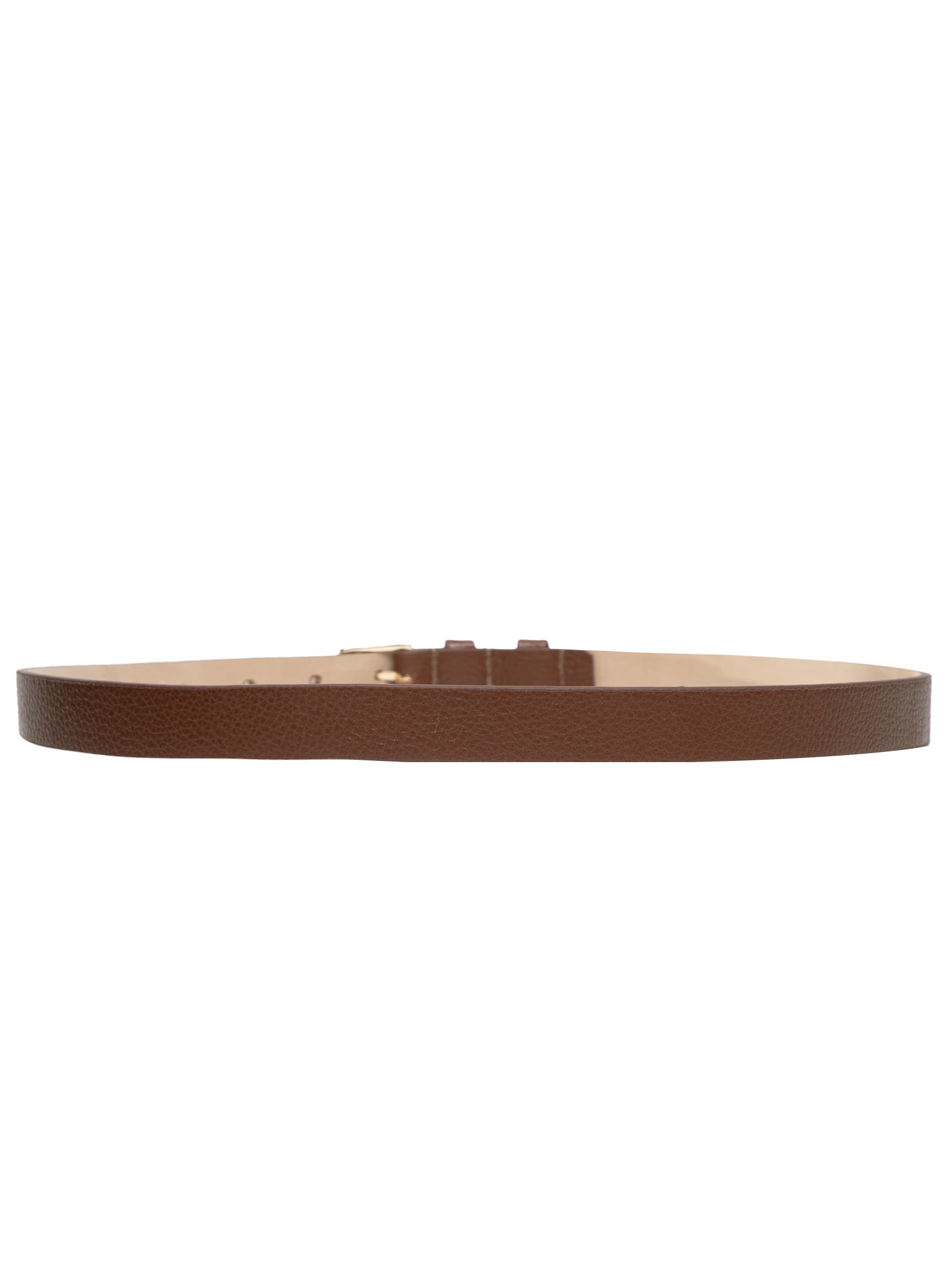 Cinto Feminino Couro Fino com Fivela Quadrada de Metal Branco Basiq