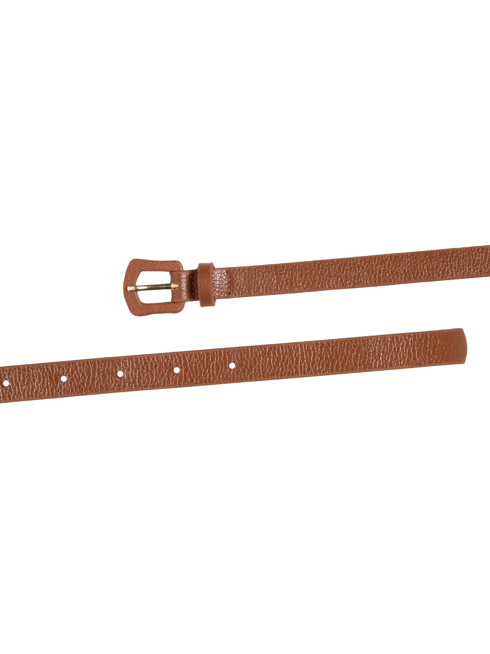 Cinto Feminino Couro Fivela Encapada Bege Basiq