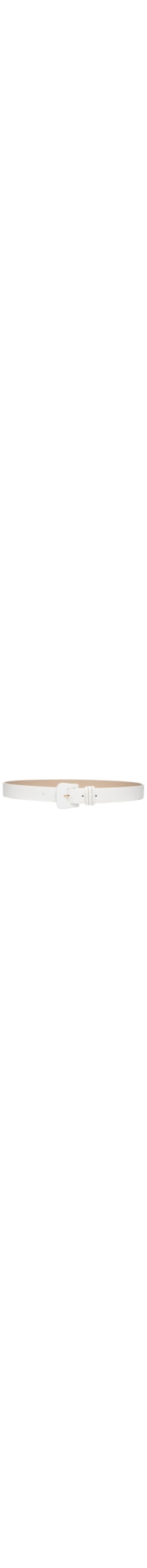 Cinto Feminino Couro Fivela Encapada - Branco