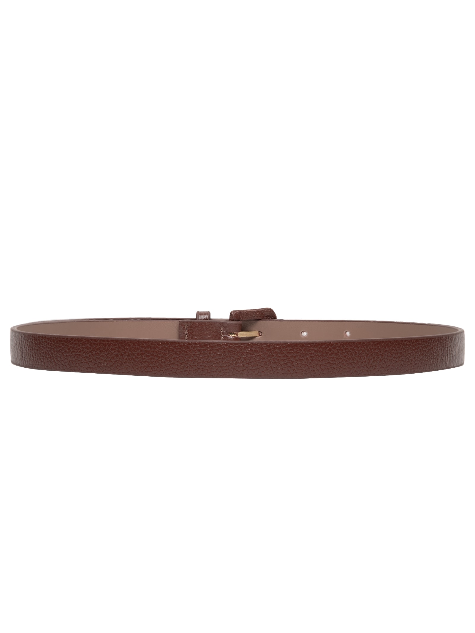 Cinto Feminino Couro Fivela Encapada Marrom Basiq