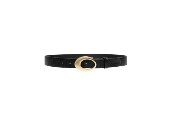 Cinto Feminino Couro Fivela - Preto