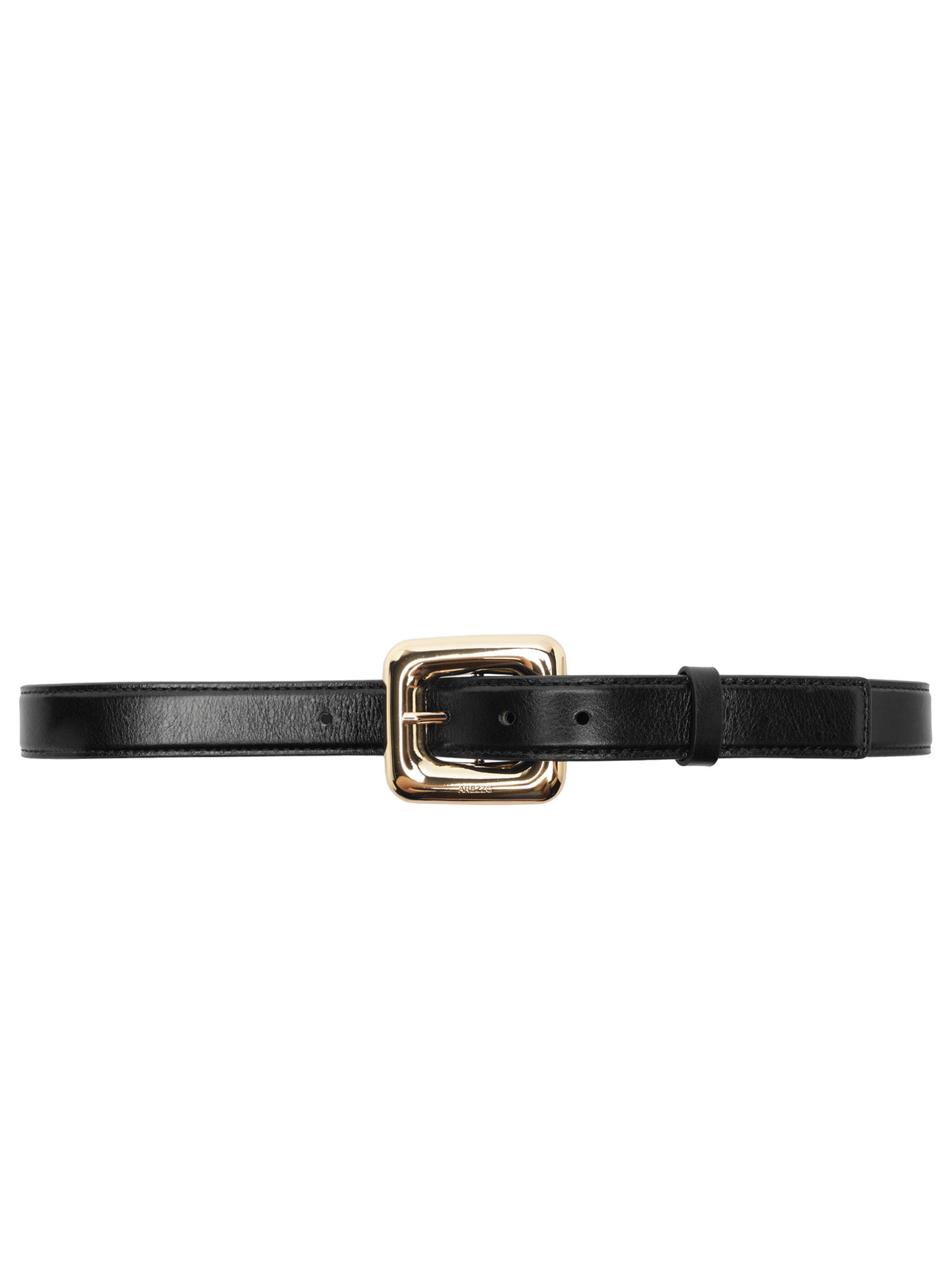 Cinto Feminino Couro Médio Maxi Fivela Preto Arezzo