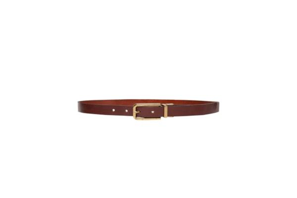 Cinto Feminino De Couro Dupla Face - Marrom