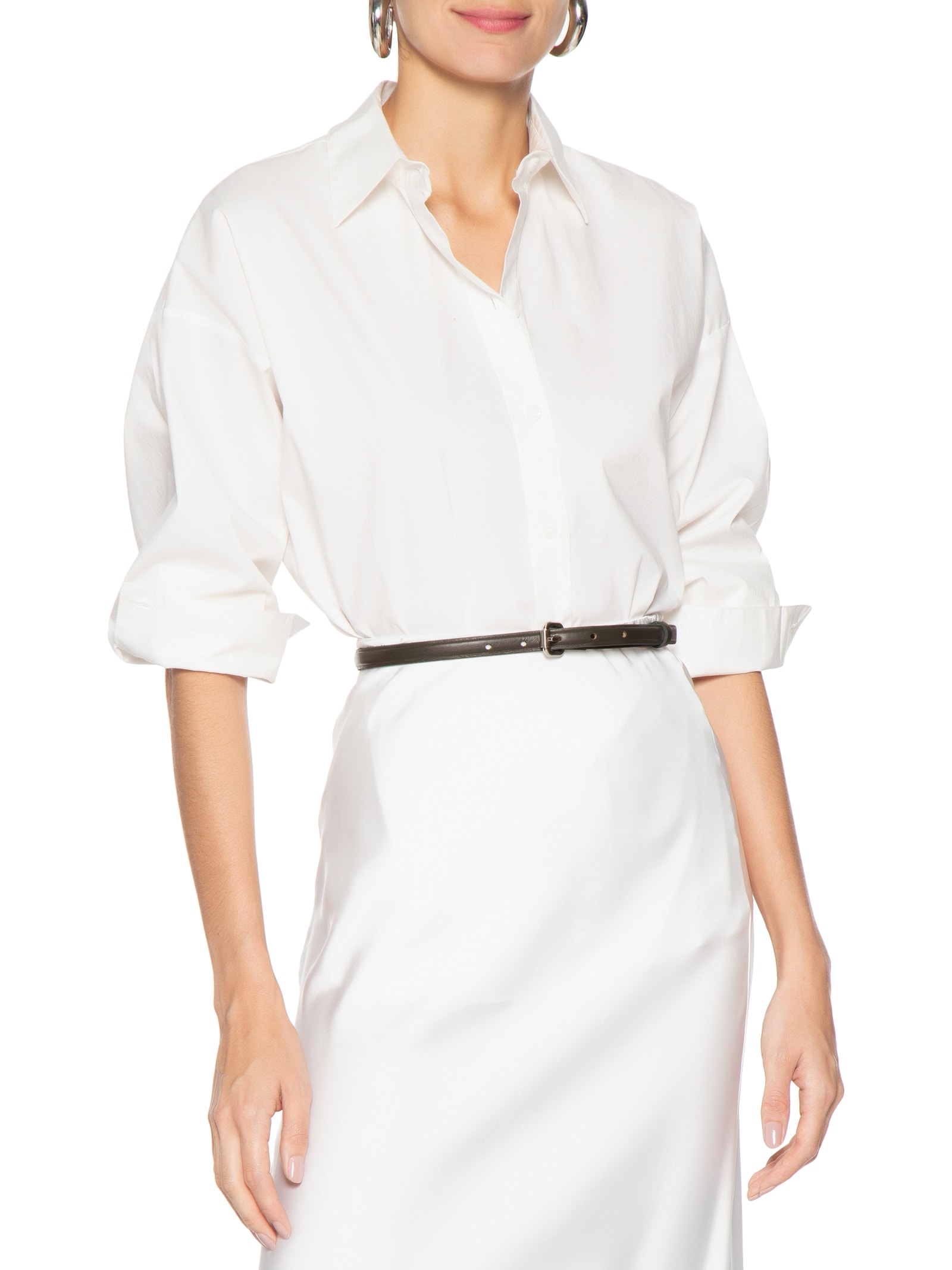 Cinto Feminino De Couro Fino Bold Verde Animale