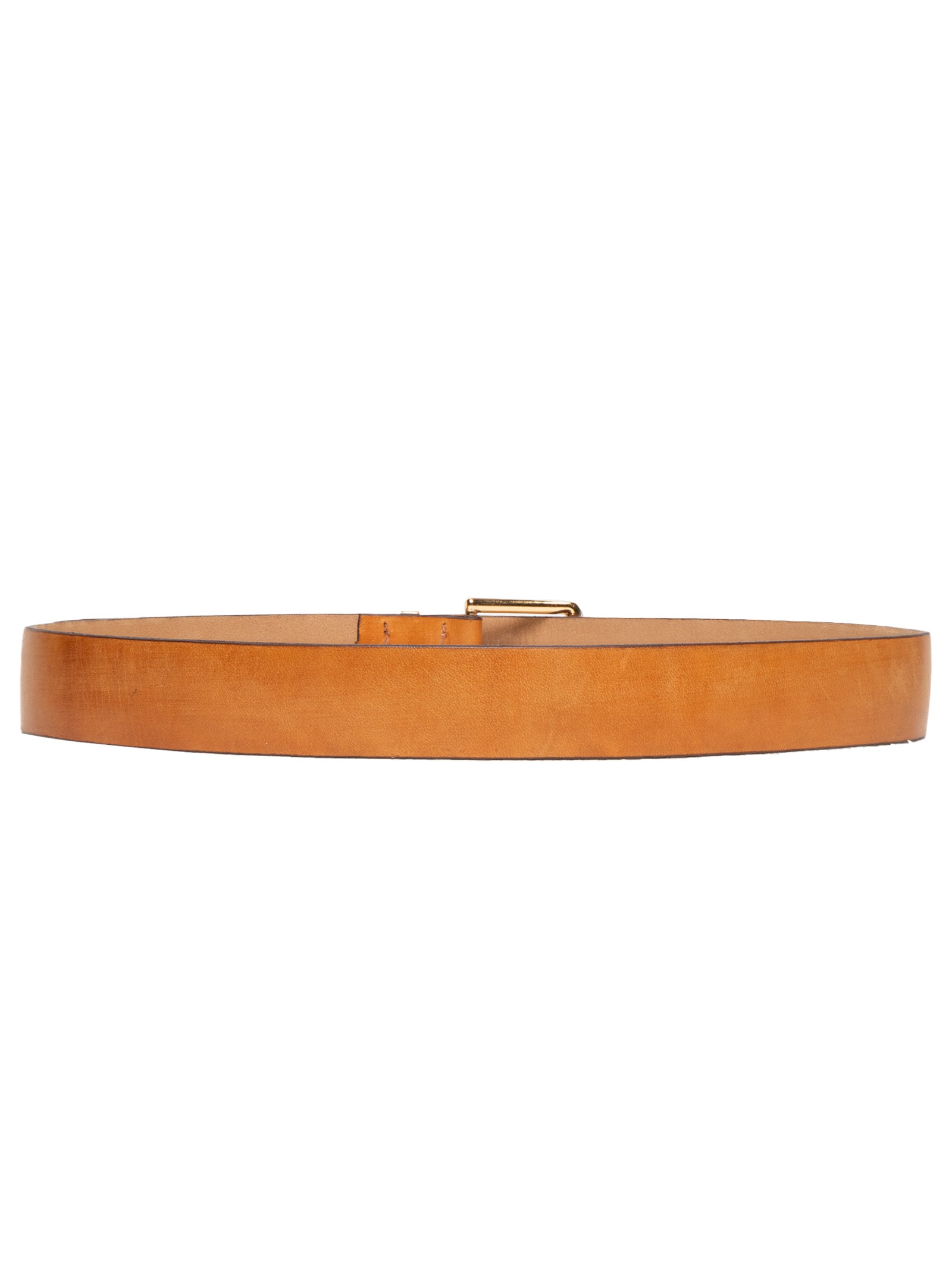 Cinto Feminino De Couro Fivela Bold Marrom Animale