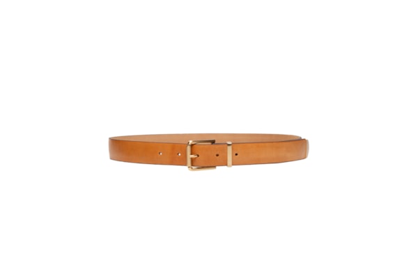 Cinto Feminino De Couro Fivela Bold - Marrom