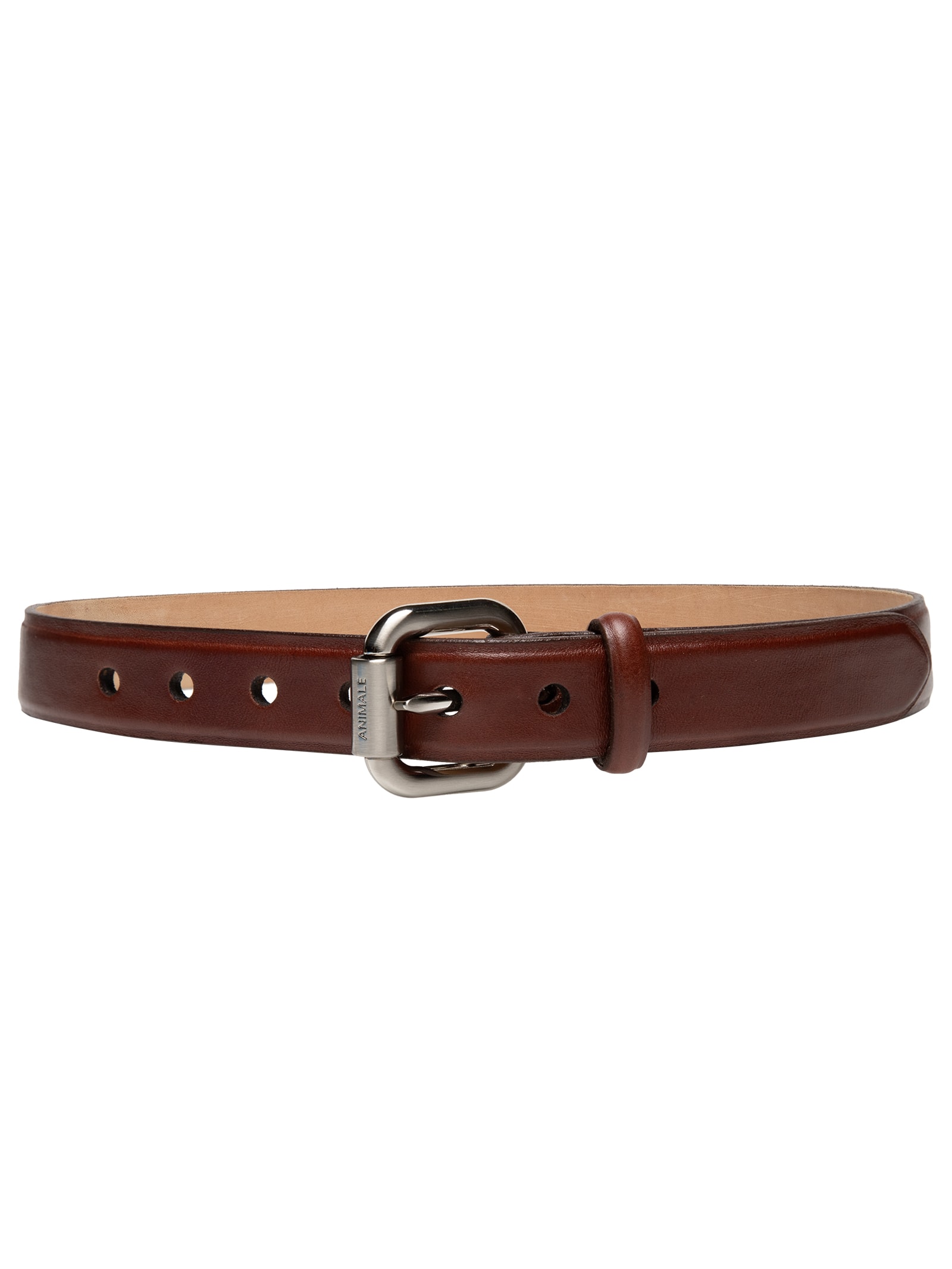 Cinto Feminino De Couro Hiper Bold Marrom Animale