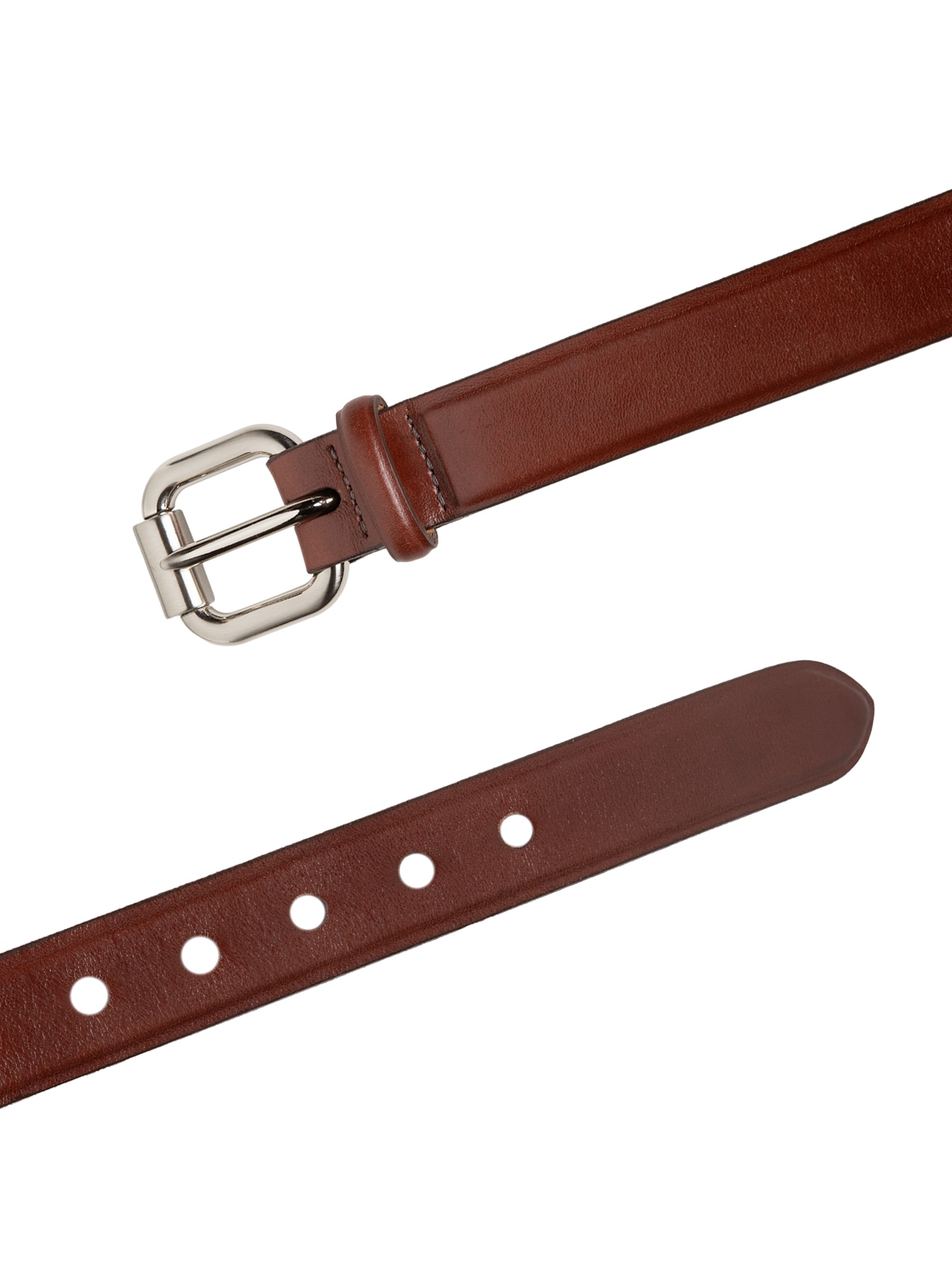 Cinto Feminino De Couro Hiper Bold Marrom Animale