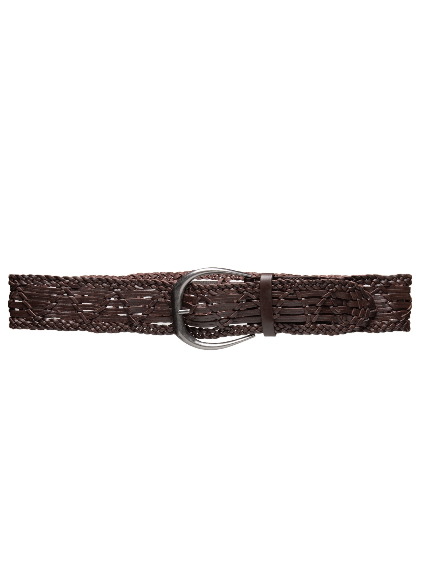 Cinto Feminino De Couro Macramê Marrom Animale