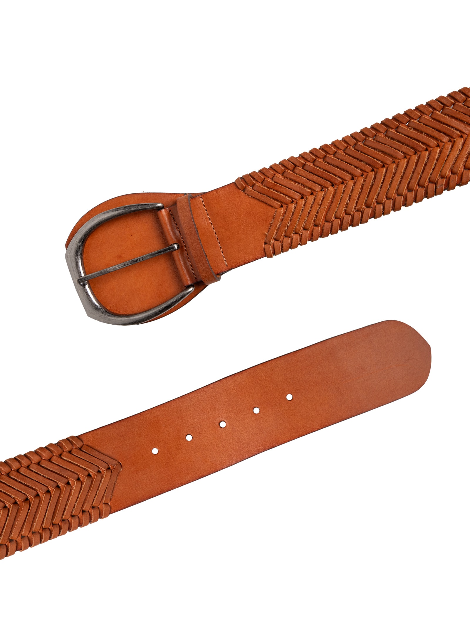 Cinto Feminino de Couro Maxi Tresset Marrom Animale