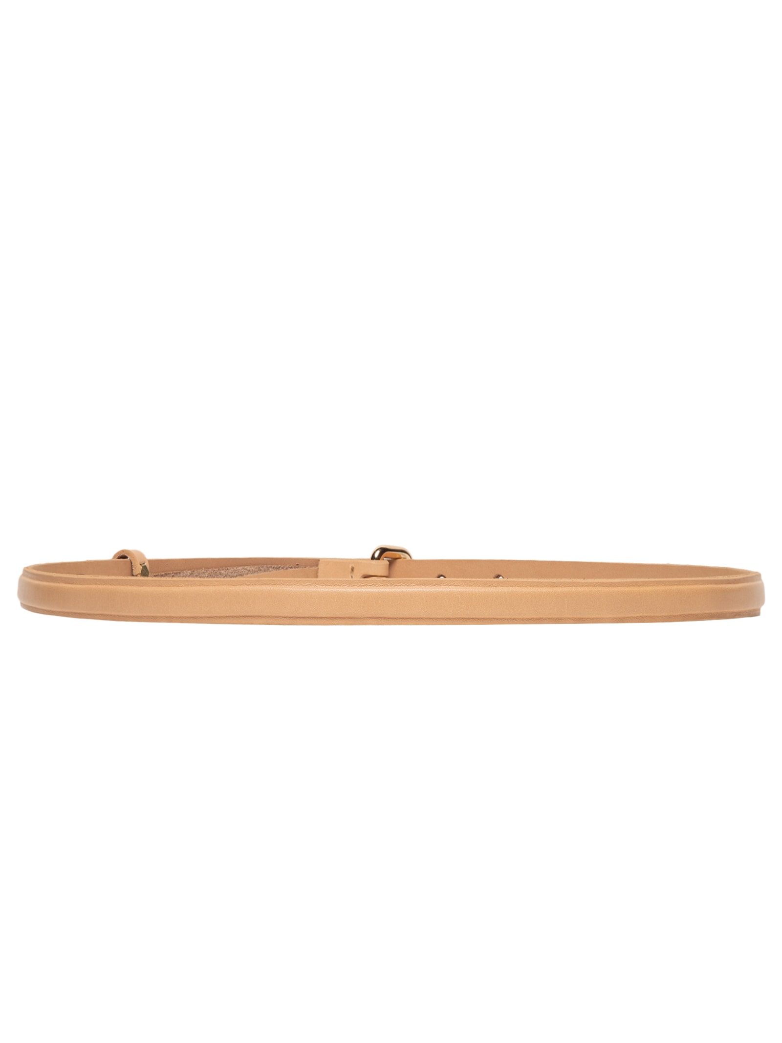 Cinto Feminino De Couro Mini Bold Bege Animale