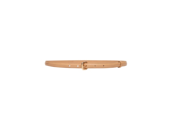 Cinto Feminino De Couro Mini Bold - Bege