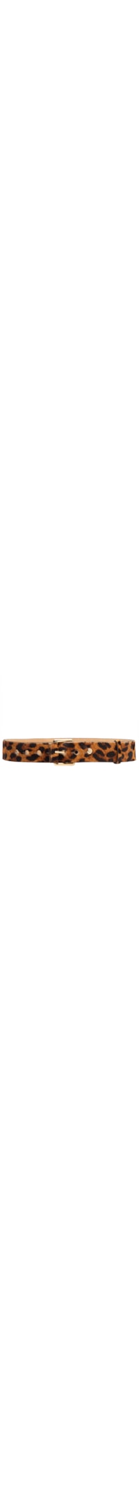 Cinto Feminino De Couro Onça Carrapeta - Animal Print