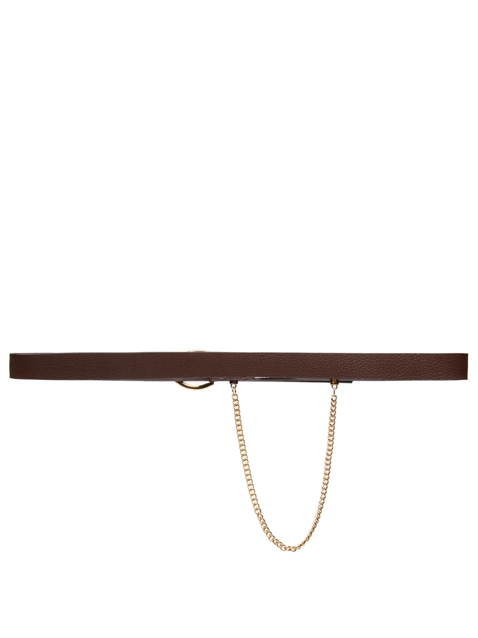 Cinto Feminino Detalhe Corrente Viena Marrom Luiza Barcelos
