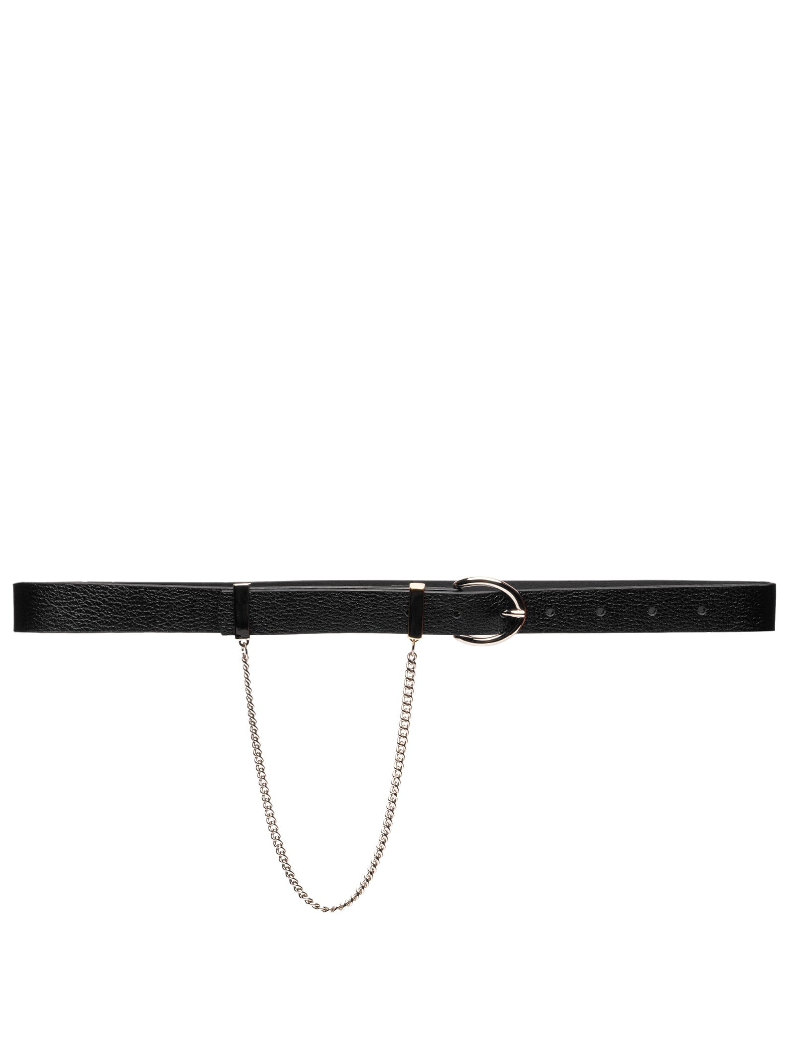 Cinto Feminino Detalhe Corrente Viena Preto Luiza Barcelos