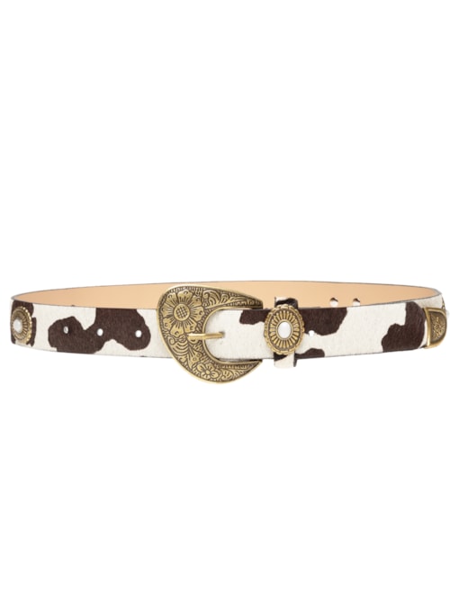 Cinto Feminino Em Couro – Animal Print