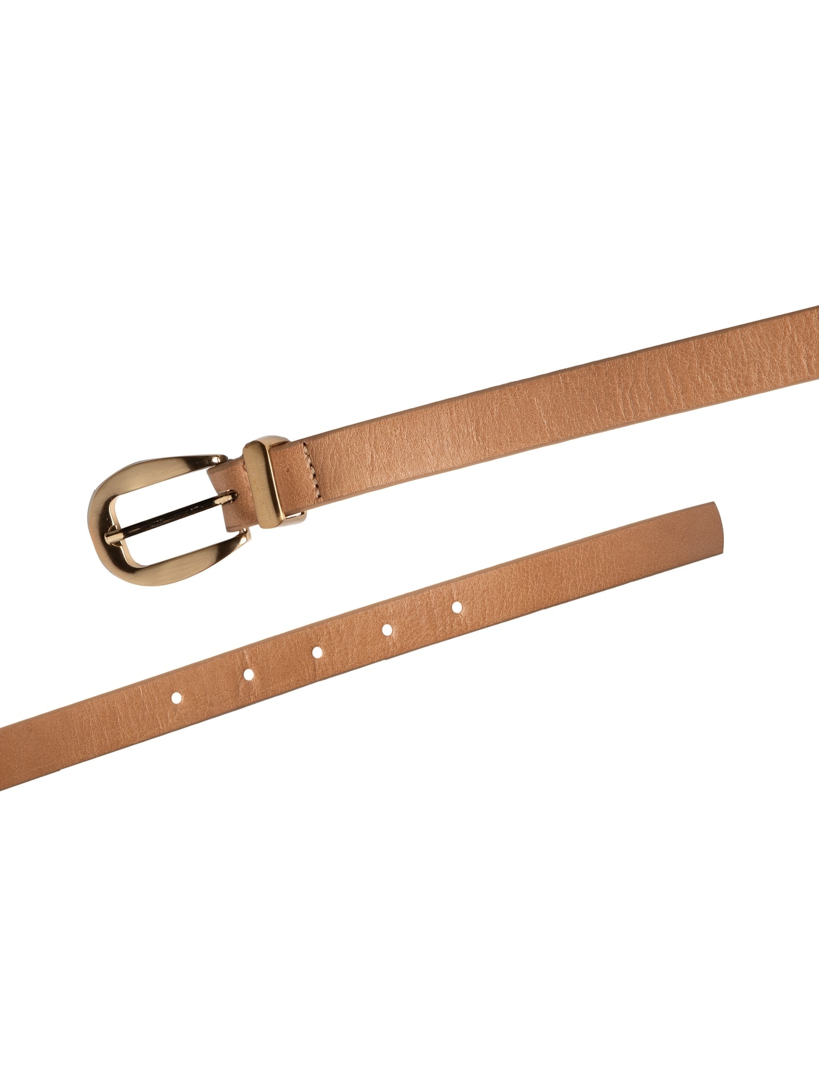 Cinto Feminino Em Couro Bege Market 33