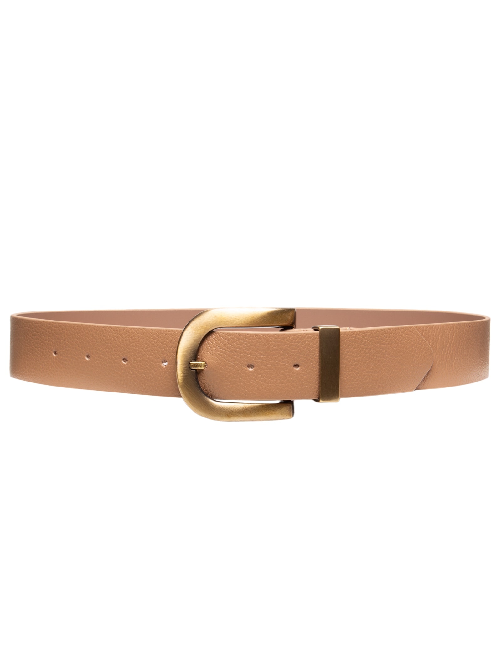 Cinto Feminino Em Couro Camurça Bege Market 33