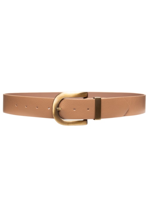 Cinto Feminino Em Couro Camurça – Bege