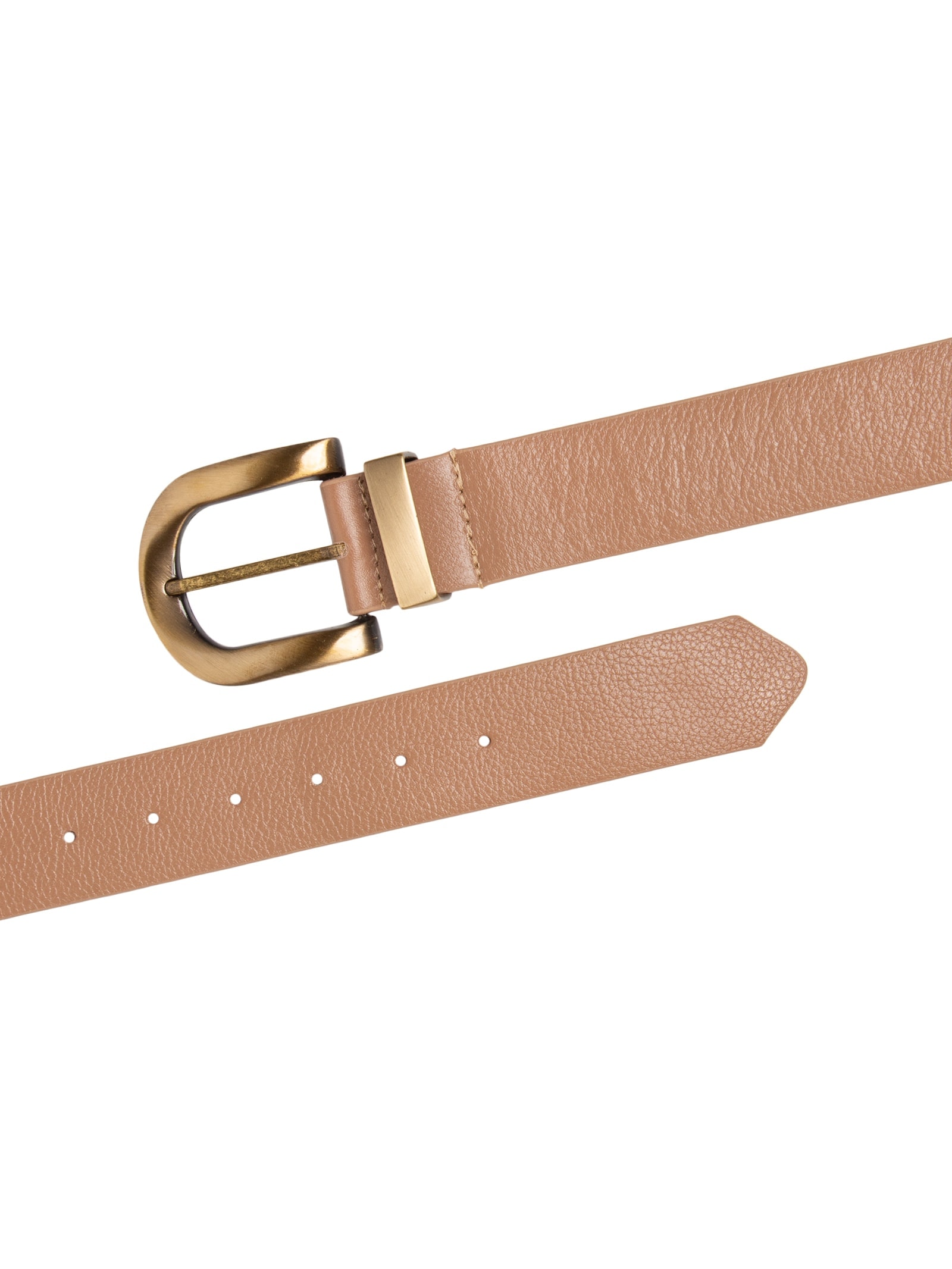 Cinto Feminino Em Couro Camurça Bege Market 33