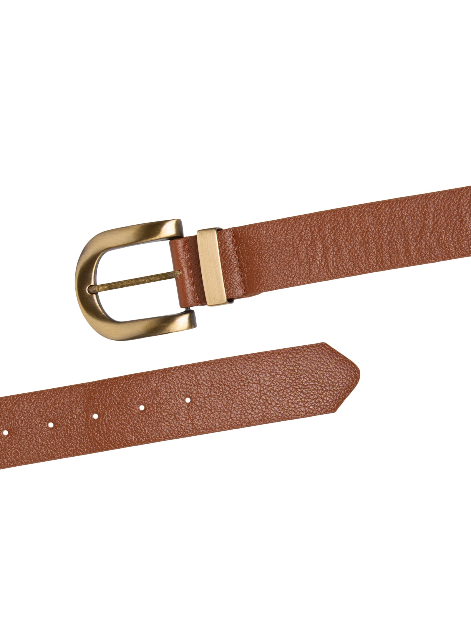 Cinto Feminino Em Couro Camurça Marrom Market 33