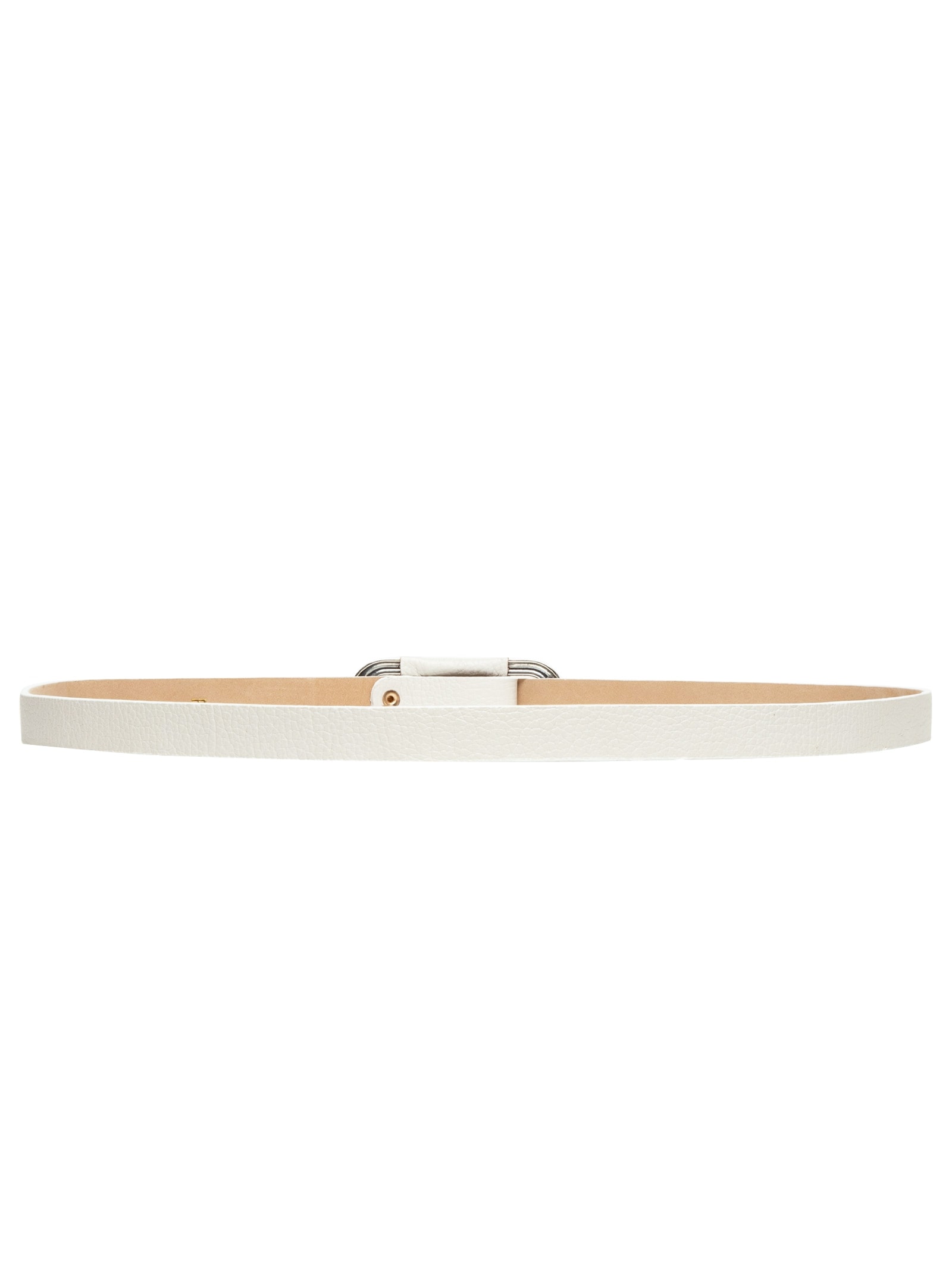 Cinto Feminino Em Couro Com Fivela Arredondada Off White Market 33