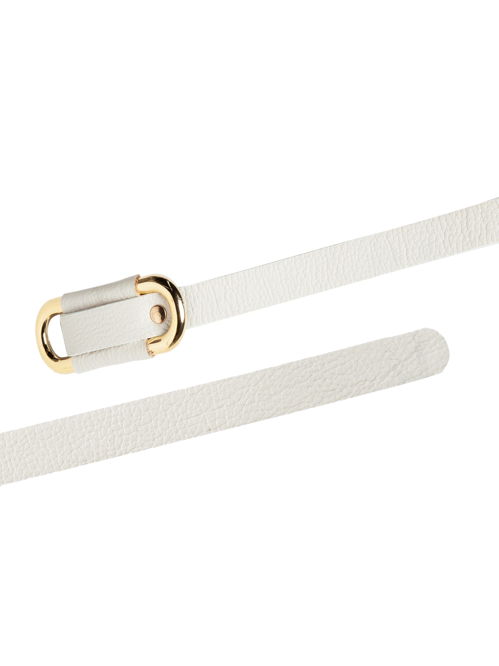 Cinto Feminino Em Couro Com Fivela Arredondada Off White Market 33
