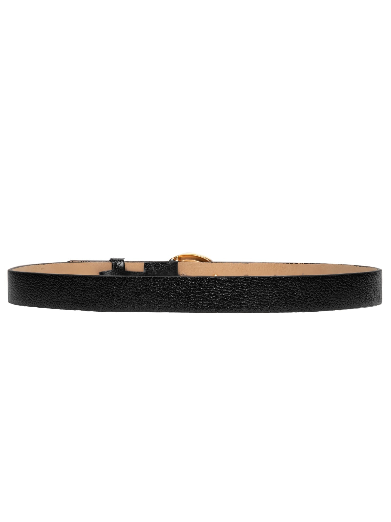 Cinto Feminino Em Couro Com Fivela Assimétrica Preto Market 33