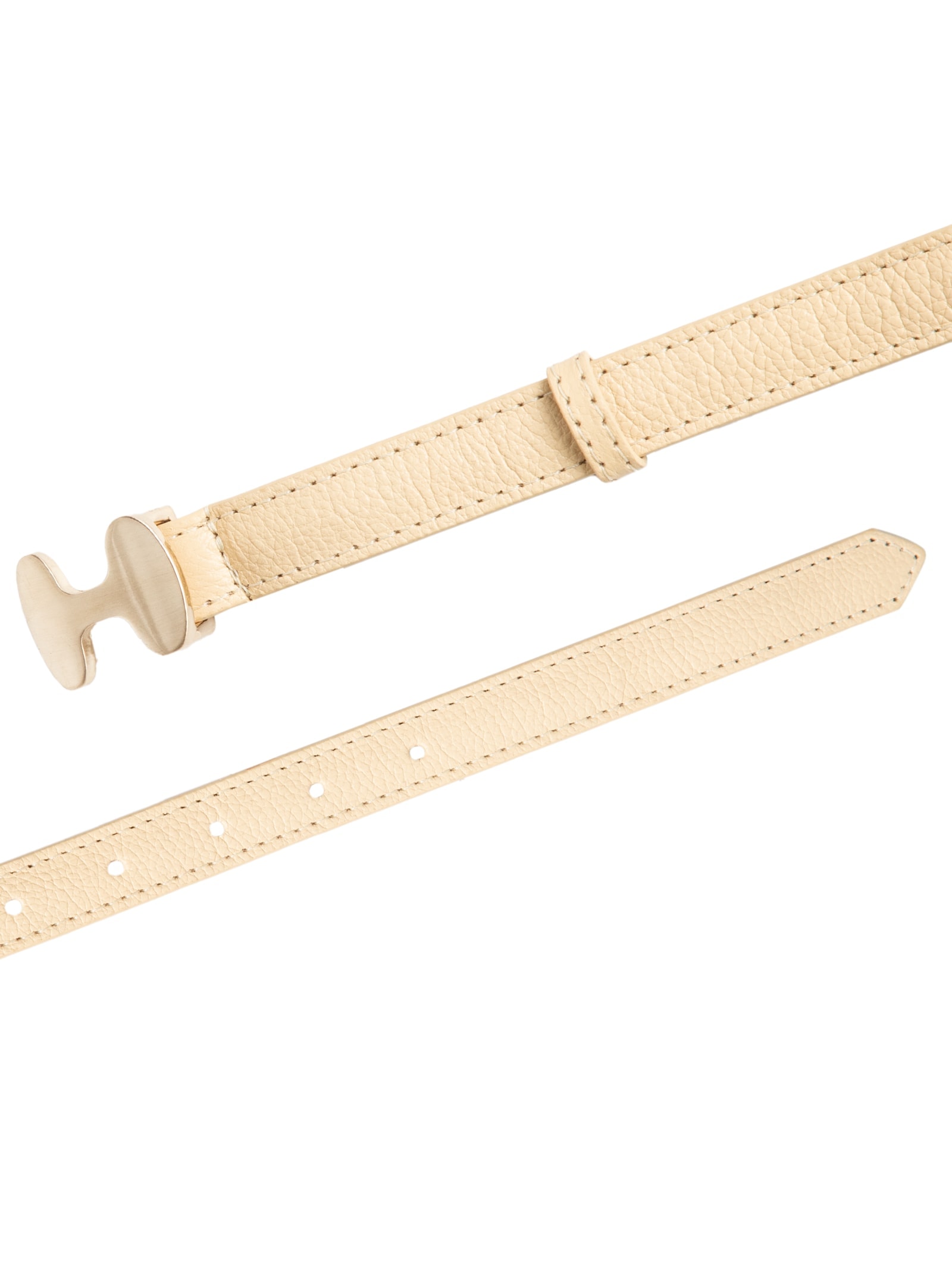 Cinto Feminino Em Couro Com Fivela Dourada Amarelo Market 33