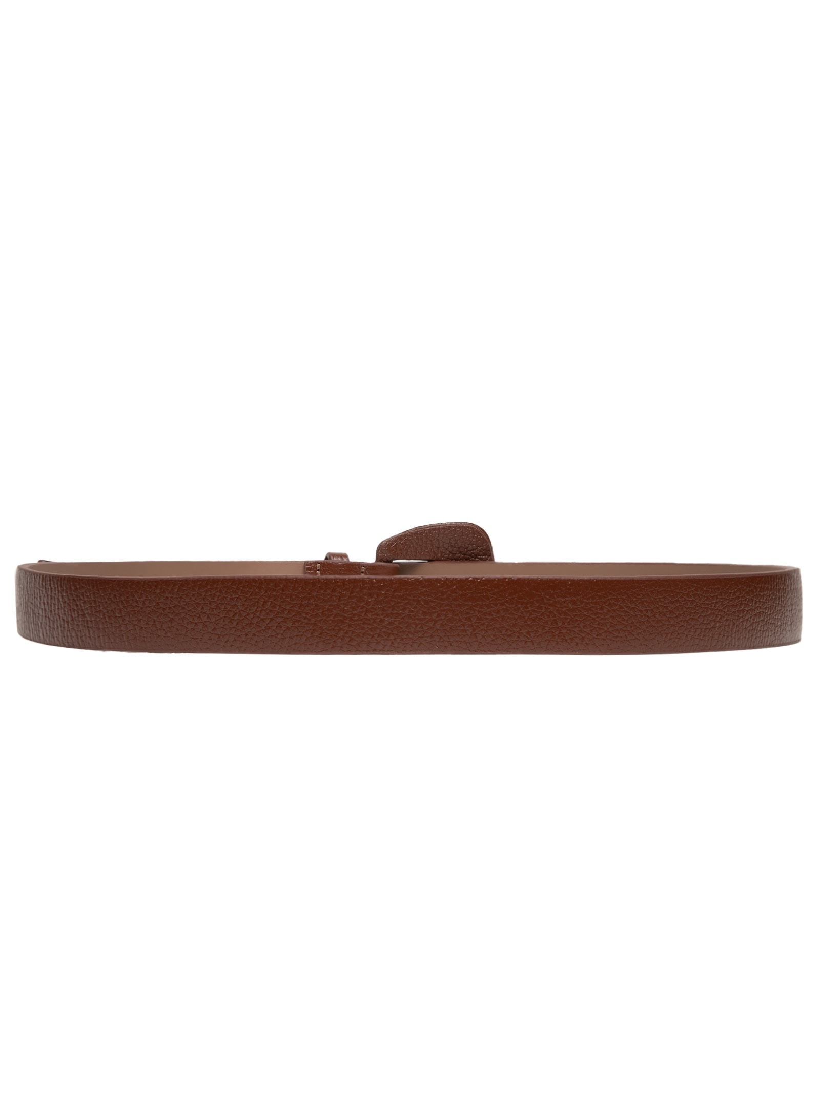 Cinto Feminino Em Couro Com Fivela Encapada Marrom Market 33