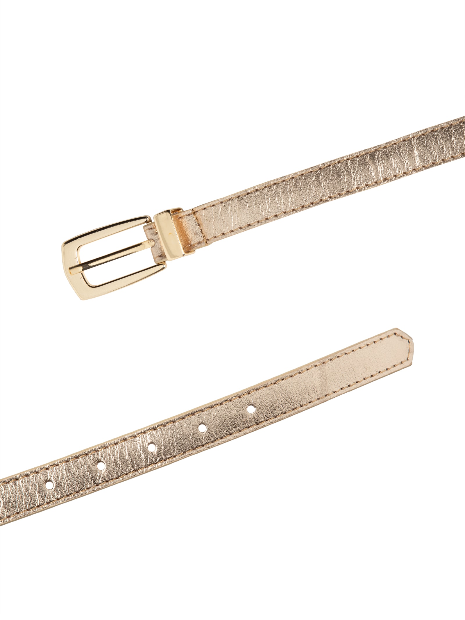 Cinto Feminino Em Couro Com Fivela Ouro Velho Dourado Market 33
