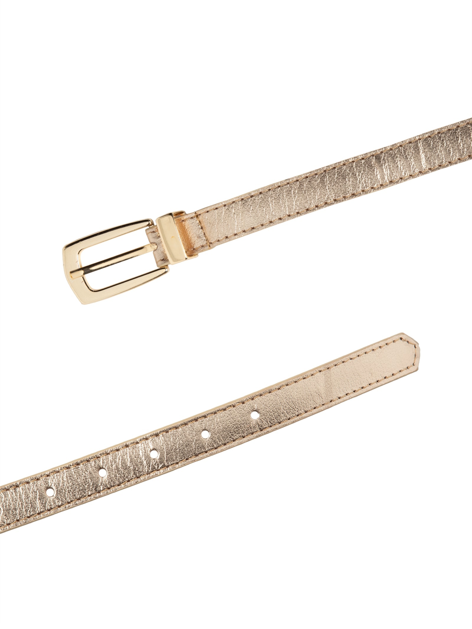 Cinto Feminino Em Couro Com Fivela Ouro Velho Dourado Market 33