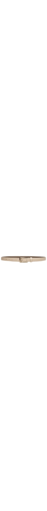 Cinto Feminino Em Couro Com Fivela Quadrada - Off White
