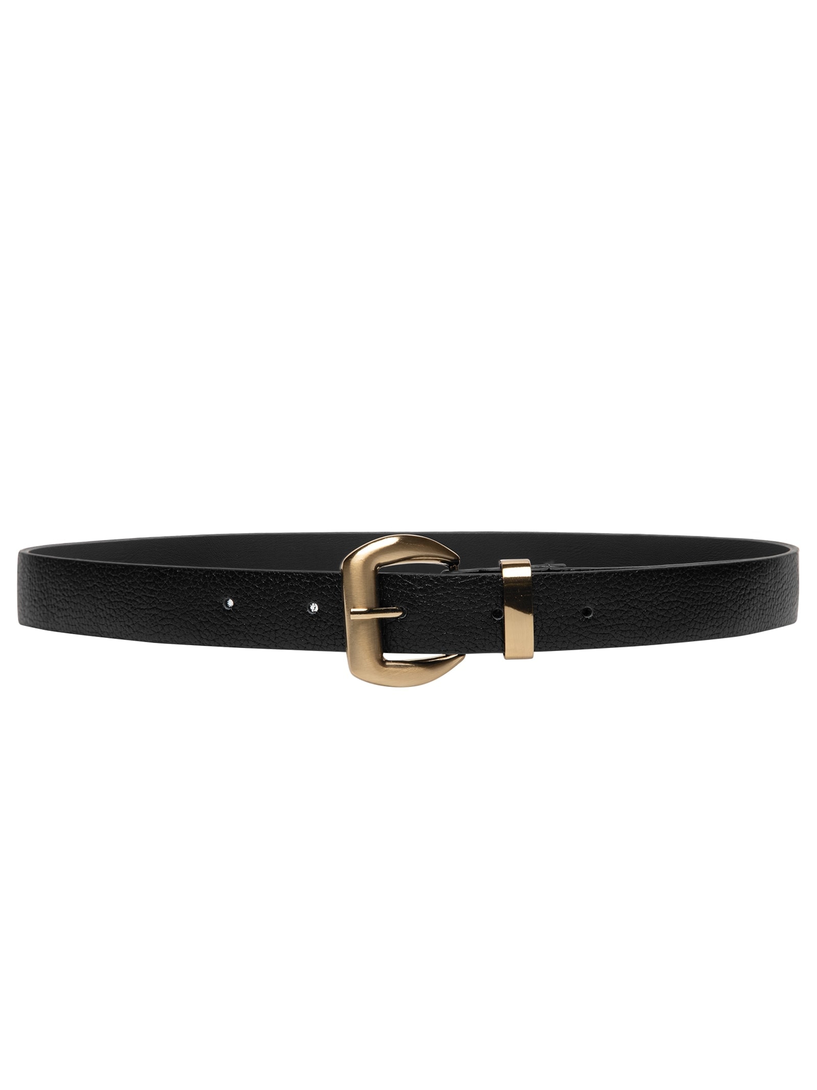 Cinto Feminino Em Couro Com Fivela Quadrada Preto Market 33