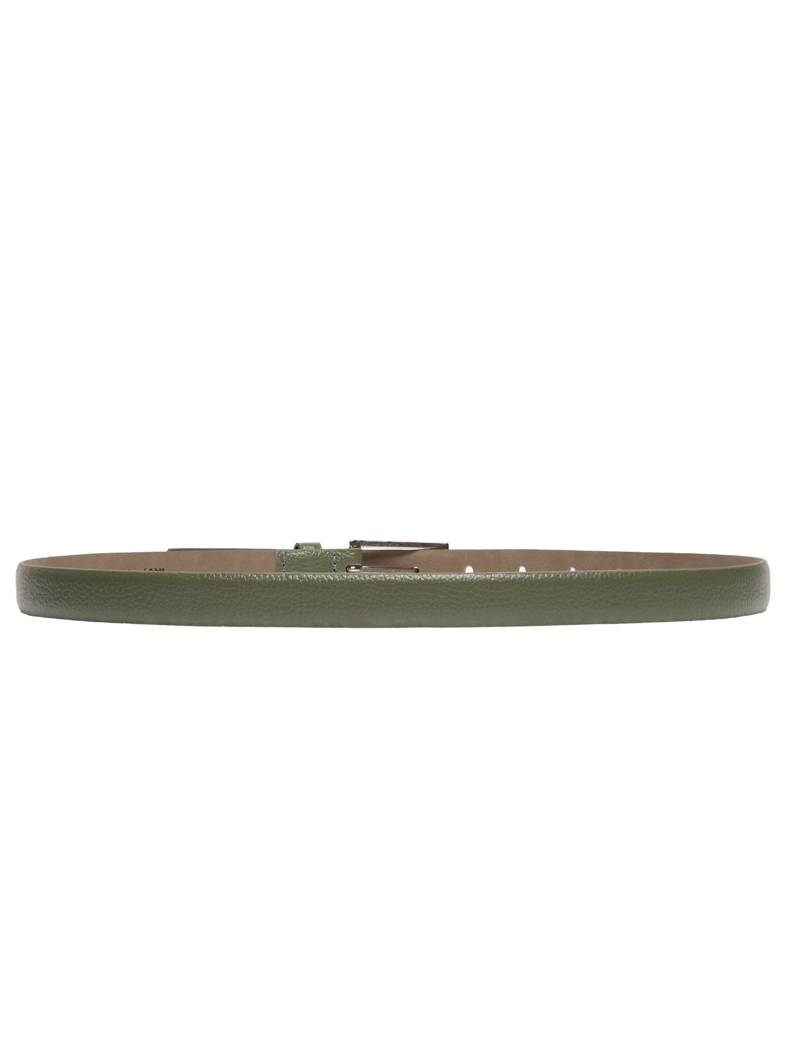 Cinto Feminino Em Couro Com Fivela Quadrada Verde Basiq