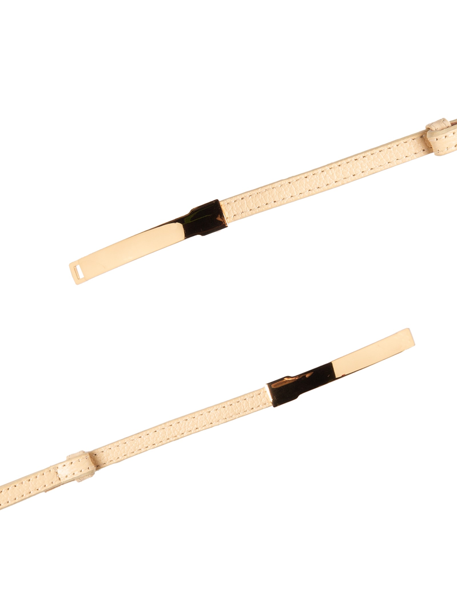 Cinto Feminino Em Couro Com Fivela Retangular Amarelo Market 33