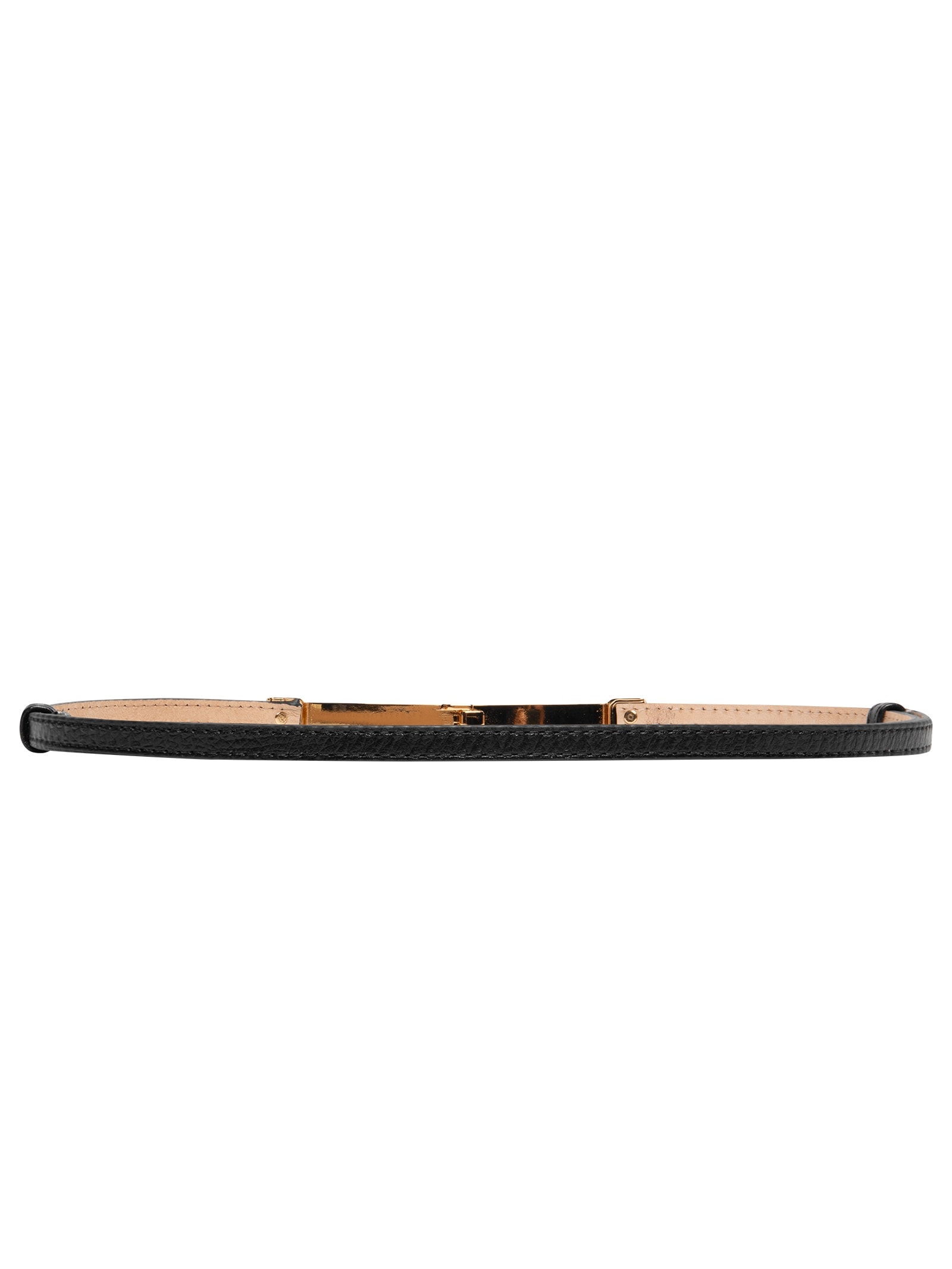 Cinto Feminino Em Couro Com Fivela Retangular Preto Market 33