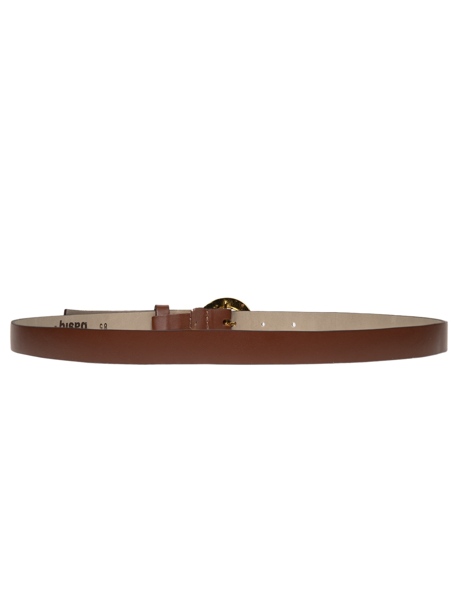 Cinto Feminino em Couro Fivela Encapada com Detalhe – Bege Basiq