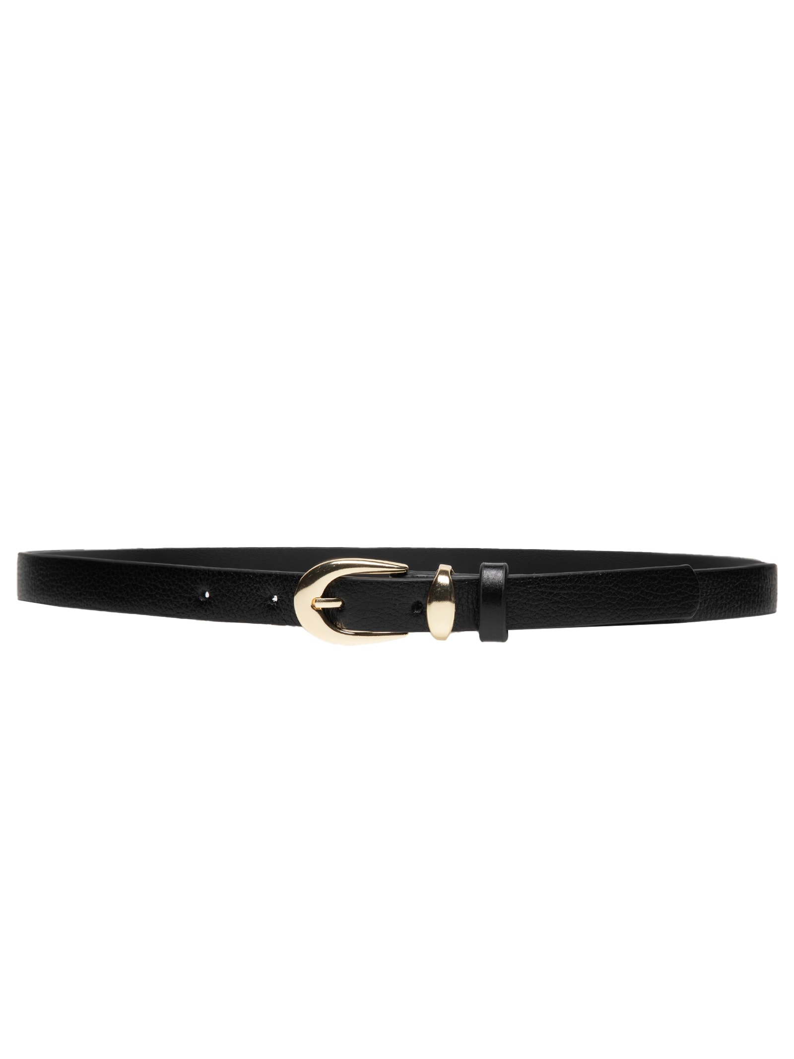 Cinto Feminino Em Couro Preto Market 33