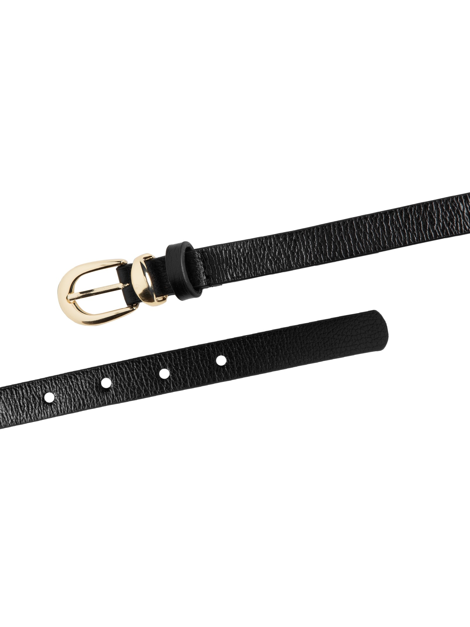 Cinto Feminino Em Couro Preto Market 33