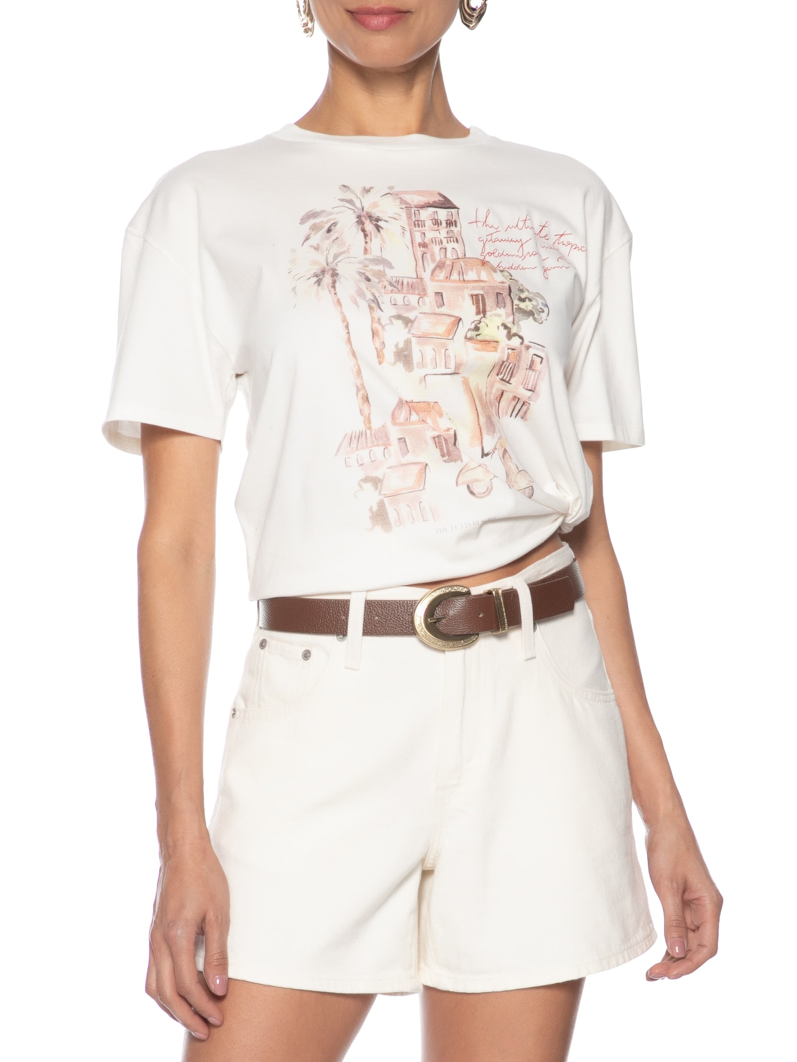 Cinto Feminino Em Couro – Marrom Market 33