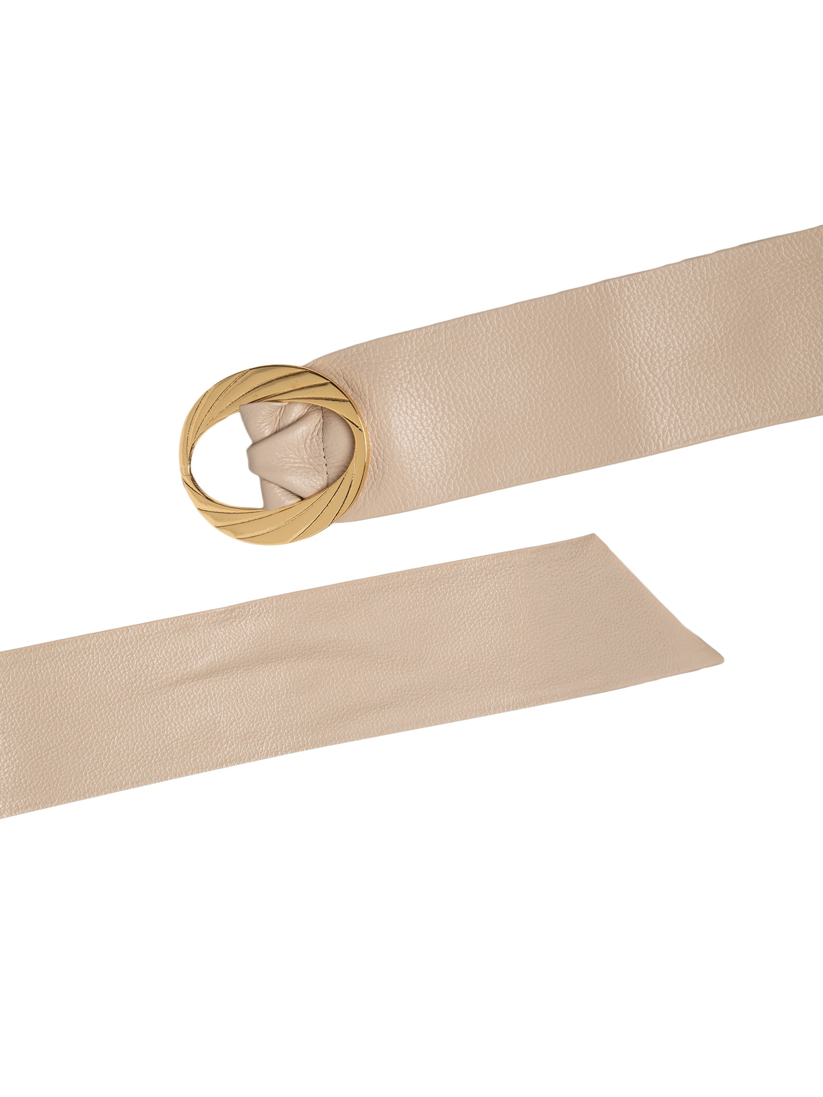 Cinto Feminino Faixa Em Couro Com Fivela Orgânica Off White Market 33