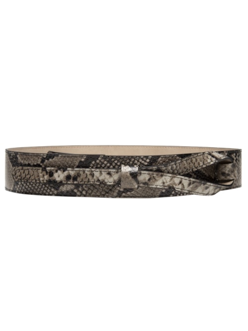 Cinto Feminino Faixa Médio Couro - Animal Print